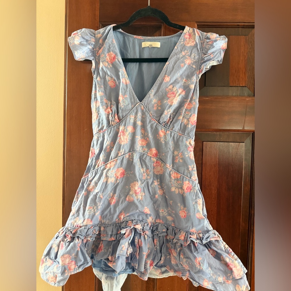 Loveshackfancy Arthur Floral Cotton
Mini Dress